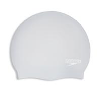 Speedo Unisex-Adult Long Hair Cap | Swim Cap | Snag Free | Easy-On Training Aids, Silver, One Size