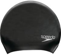 Speedo Long Hair Swimming Cap Black Mens Womens