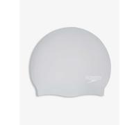 Speedo Unisex Long Hair Cap | Swim Cap | Snag Free | Easy-On, Silver, One Size