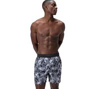 Speedo Men's Lookout Print Volley Shorts | 4-Way Stretch Soft Fabric | Swim | Gym | Run | Quick Drying Swimwear, Grey, L