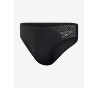 Speedo Mens Medley Logo 7cm Brief Black/Charcoal 30