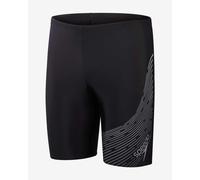 Speedo Medley Logo Jammer Swim Shorts Black Dark Grey - 28