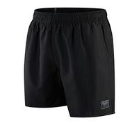 Speedo Men's 16" Watershort Swimming Trunks| Quick Dry | Comfortable Fit | Classic Style | Drawstring Waist, Prime Black, One Size