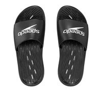 (10 UK, Black/White) Speedo Mens 2024 Sliders