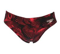 Speedo Mens Allover Swim Briefs26R Black/Red GT2611