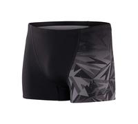 Speedo Mens Allover V-Cut Aquashorts in Black Grey - Size 32 (Waist)