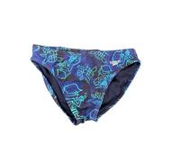 Speedo Men's Beachstar Printed 5cm Briefs | Statement Style | Flex Fabric | Beach Wear Swimwear, HAPUNA Blue, 36