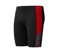 Speedo Men's Dive Jammer Swim Trunks Swimmers Anthracite/High Risk Red Size 30