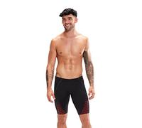 Speedo Men's Eco Endurance + Pro Jammer, Black/Fed Red, 26