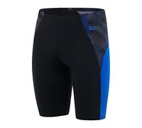 Speedo Men's ECO Endurance+ Splice Jammer, Black/Blue Flame/USA Charcoal, 26