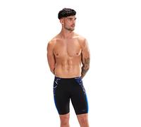 Speedo Men's Eco Endurance + Splice Jammer, Black/Chroma Blue/White, 26