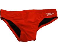 Speedo Men's Endurance+ 7cm SwiMing Briefs| Chlorine Resistant | Swim FitneS | Training, Fed Red, 3030