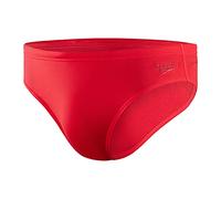 Speedo Men's Endurance+ 7cm Swimming Briefs | Chlorine Resistant | Swim Fitness | Training, Fed Red, 32