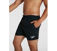 Speedo Men's 16" Watershort Swiming Trunks| Quick Dry | Comfortable Fit | Clasic Style | Drawstring Waist, Black, L