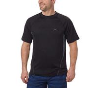 Speedo Men's Fitness UV Protection Rashguard Swim Shirt (Black, XX-Large)