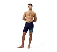 Speedo Men's Gala Medley Logo Jamer | Swim Training | Technical Fabric | Athletic Design, Lagoon Blue/Celeste, 4040