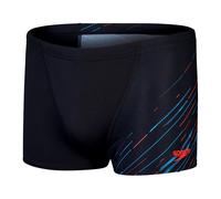 Speedo Mens Hboom Graphic Print Jammer Shorts28R Black/Blue/Red GT49941