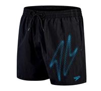 Speedo Mens Hyper Boom Logo 16" Swim Short Size: Large, Colour: Black/Blue