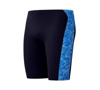 Speedo Men's Hyperboom Panel Jammer | Swim Training | Fitness | Chlorine Resistant, Blue, 36
