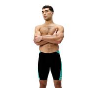 Speedo Men's Hyperboom Panel Jammer | Swim Training | Fitness | Chlorine Resistant Swimwear, Turquoise, 36