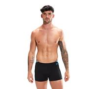 Speedo Men's Hyperboom Splice Aquashort Swimming Trunks | Quick Drying | Training | Fitness | Chlorine Resistant, Black/Bolt, 28