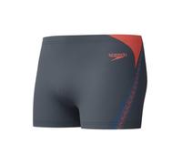 Speedo Men's Hyperboom Splice Aquashort Swimming Trunks| Quick Drying | Training | Fitness | Chlorine Resistant, Black/Neon Coral, 38