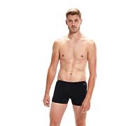 Speedo Men's Hyperboom Splice Aquashort Swimming Trunks| Quick Drying | Training | Fitness | Chlorine Resistant, Black/Dove Grey, 32