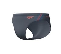 Speedo Men's Hyperboom Splice Briefs |Quick Drying | Training | Fitness | Chlorine Resistant Swimwear, Black/Neon Coral, 42