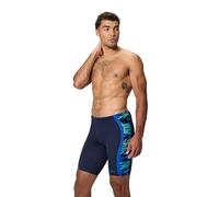 Speedo Men's Hyperboom Splice Jammer, Peacoat/Deep Sapphire, 30