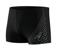 Speedo Mens Medley Logo Aquashort in Black Grey - Size 28 inch