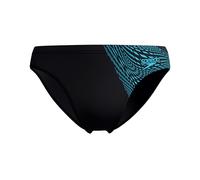Speedo Men's Medley Logo 7cm Brief Swim Trunks Swimmers Black/Picton Blue Size 42
