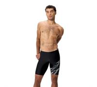 Speedo Men's Medley Logo Swim Jammer, Black, 30
