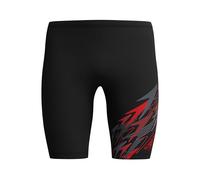 Speedo Men's Medley Logo Swim Jammer, Black, 28