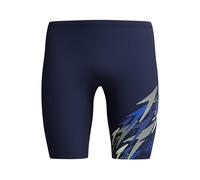 Speedo Men's Medley Logo Swim Jammer, Navy Blue, 28