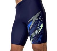 Speedo Men's Medley Logo Swim Jammer, Navy Blue, 34