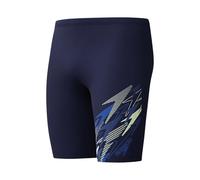 Speedo Men's Medley Logo Swim Jammer, Navy Blue, 38