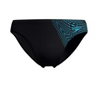 Speedo Mens Medley Striped Logo Swim BriefsXXL Picton Blue/Black PT1203