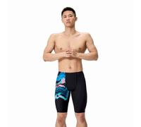Speedo Mens ML Placement Printed Swimming Jammer - Canyon Ombre/Black