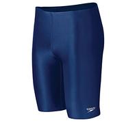 Speedo Men's PowerFLEX Eco Solid Jammer Swimsuit,38,Navy