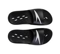 Speedo Men's Slides | Pool Sliders | Quick Dry Sandals, Pantone Black, 9