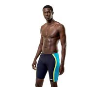 Speedo Men's Solid Splice Jammer Swimmers Black