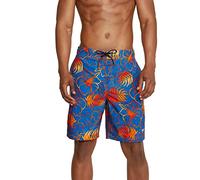 Speedo Men's Swim Trunk Knee Length Boardshort Bondi Printed, 20" Blend Bright Cobalt, Small