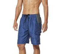 Speedo Men's Swim Trunk Knee Length Marina Sport Volley Blue Heather