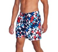 Speedo Unisex's Swim Trunk Mid Length Redondo Printed, Cafe Check Red, X-Large