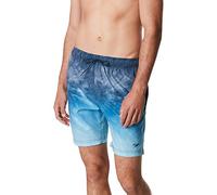 Speedo Men's Swim Trunk Mid Length Redondo Printed, Ombre Moonlit Ocean, Medium