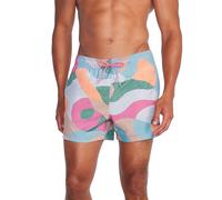 Speedo Unisex's Swim Trunk Short Length Redondo Printed, Curly Queue, Large