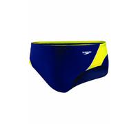 Speedo Mens Swimsuit Brief Endurance+ Splice Team Colors,Navy/Gold Splice,22