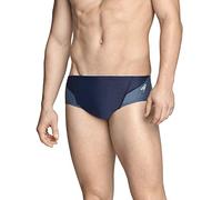 Speedo Men's Swimsuit Brief Powerflex Eco Revolve Splice Team Colors Navy/Grey