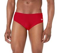 Speedo Men's Swimsuit Brief Powerflex Eco Solid Adult True Red