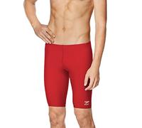 Speedo Mens Swimsuit Jammer Endurance+ Solid USA Adult, Team Red, 40